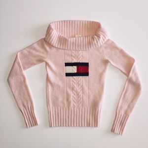 VINTAGE Tommy Hilfiger Turtleneck Sweater Pink